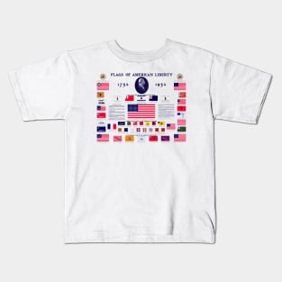 1932 Flags of American Liberty Kids T-Shirt